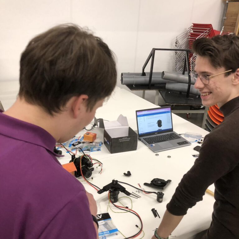 Assembling the swerve modules