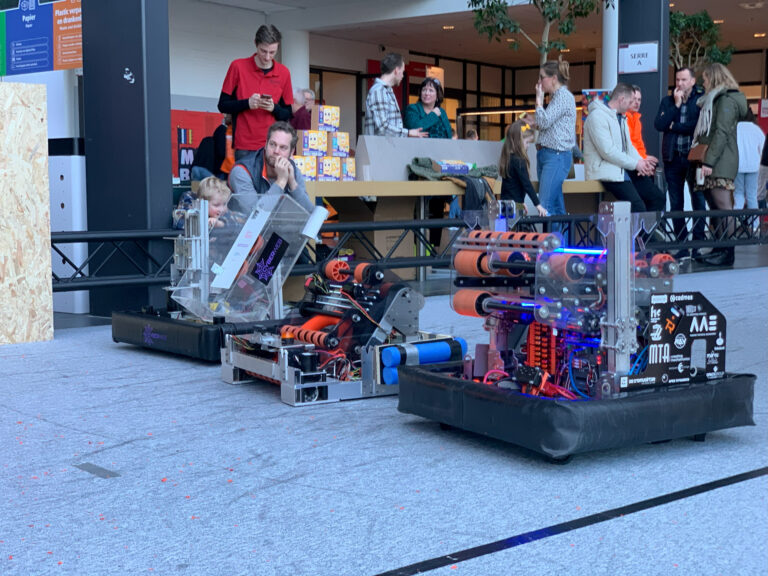 The Rembrandts, Pi and Cyberweb robots lined up